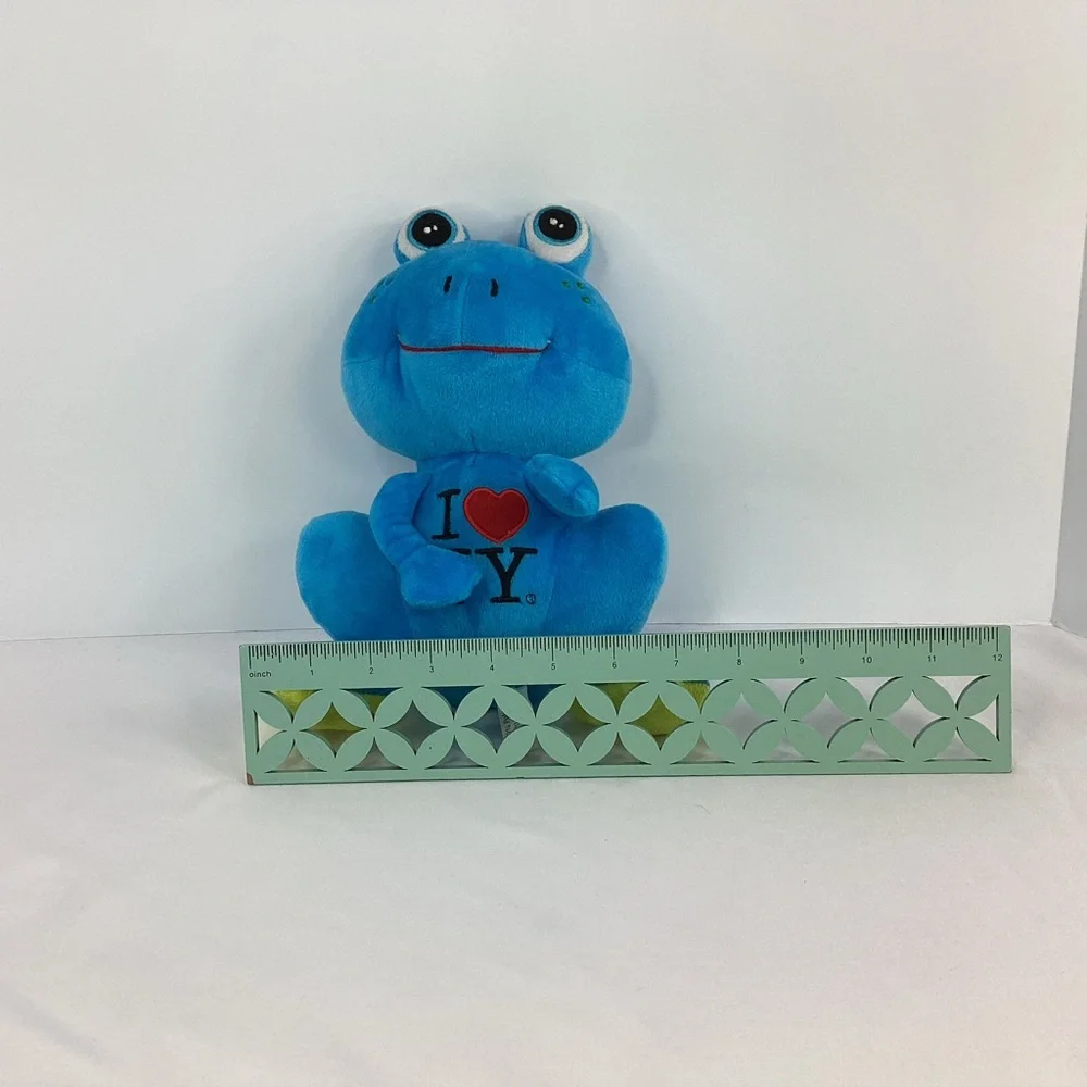 I ❤️ Love New York Blue Frog Plush New York State Department Of Economics Small - Picture 9 of 9